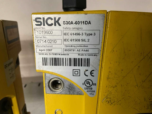 Sick s30a-6011da laserscanner (6x) - afbeelding 3 van  3