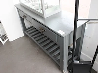 Side table met twee lades. afmeting 142 x 43 x 77 cm. - afbeelding 2 van  2