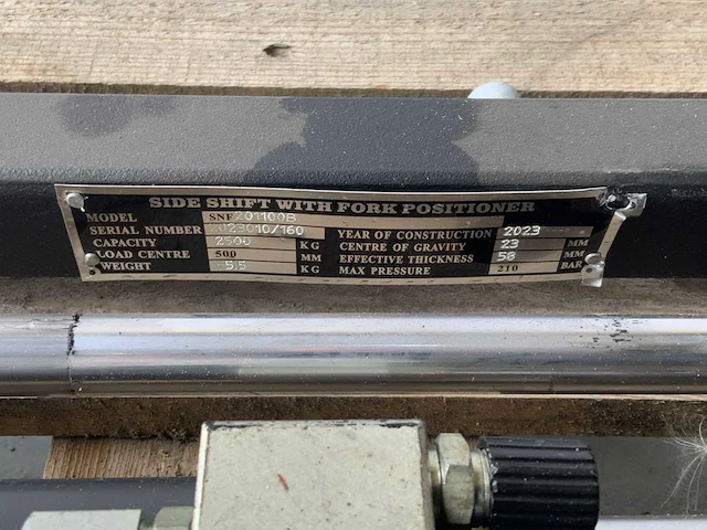 Sideshift vorkversteller - heftruck toebehoren fem 2 2.5t - afbeelding 2 van  4