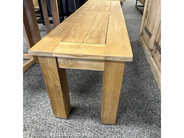 Sidetable, teakhout, 150x40 cm - afbeelding 2 van  3