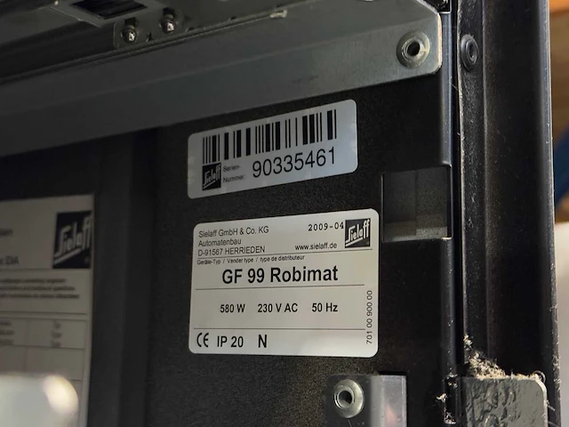 Sielaff - robimat 99 - frisdrankautomaat - vending machine - afbeelding 9 van  9