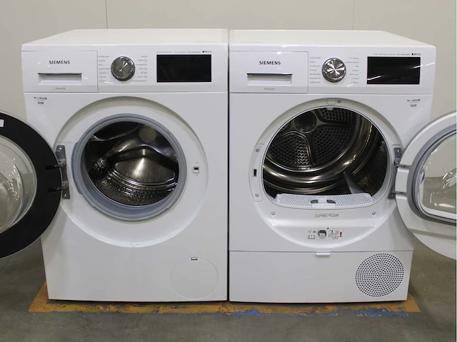 Siemems iq500 isensoric aquastop extraklasse wasmachine & siemems iq500 isensoric selfcleaning condenser extraklasse wasdroger - afbeelding 2 van  8