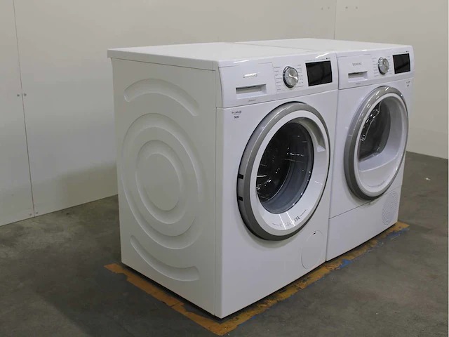 Siemems iq500 isensoric aquastop extraklasse wasmachine & siemems iq500 isensoric selfcleaning condenser extraklasse wasdroger - afbeelding 4 van  8