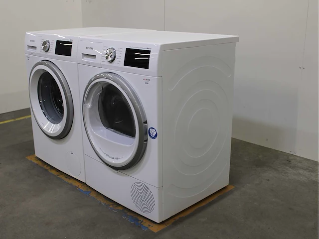 Siemems iq500 isensoric aquastop extraklasse wasmachine & siemems iq500 isensoric selfcleaning condenser extraklasse wasdroger - afbeelding 7 van  8