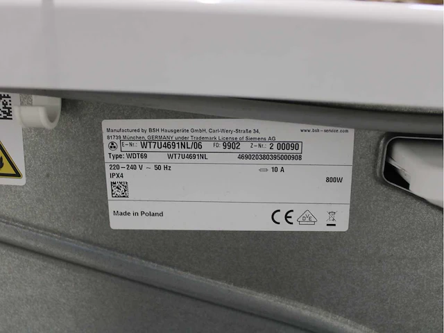 Siemems iq500 isensoric aquastop extraklasse wasmachine & siemems iq500 isensoric selfcleaning condenser extraklasse wasdroger - afbeelding 8 van  8
