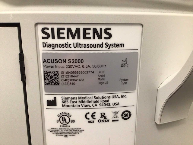 Siemens - acuson s2000 - echografietoestel - afbeelding 13 van  13