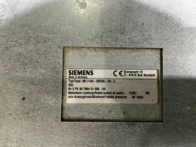Siemens - vacuümpomp - afbeelding 3 van  11