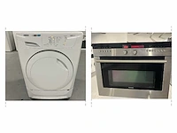 Siemens - zanussi lindo 1000 droger + siemens inbouw oven - afbeelding 1 van  12
