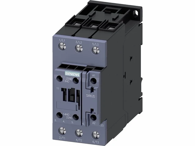 Siemens 3rt20361kb40 magneetschakelaar vermogensbeveiliging 3x no 690 v/ac 1 stuk(s) - afbeelding 1 van  2