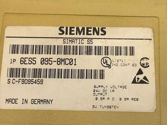 Siemens 6es5 095-8mc01 plc module - afbeelding 4 van  4