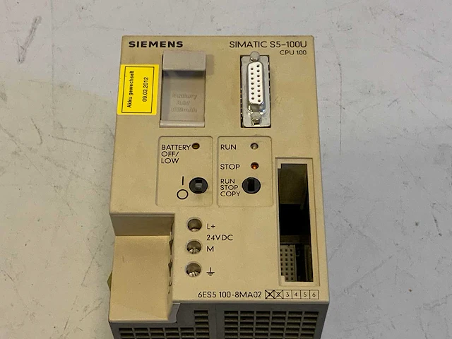 Siemens 6es5 100-8ma02 cpu module - afbeelding 2 van  5