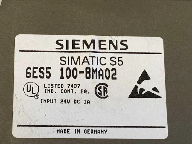Siemens 6es5 100-8ma02 cpu module - afbeelding 5 van  5