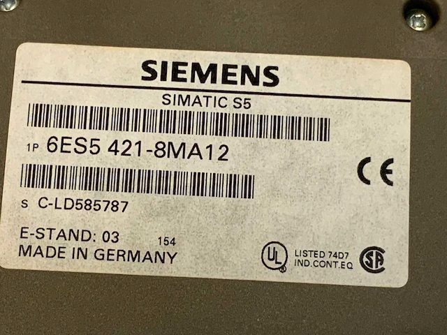 Siemens 6es5 421-8ma12 digital input module (13x) - afbeelding 22 van  41