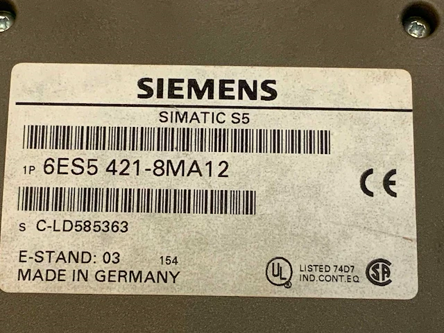 Siemens 6es5 421-8ma12 digital input module (13x) - afbeelding 26 van  41