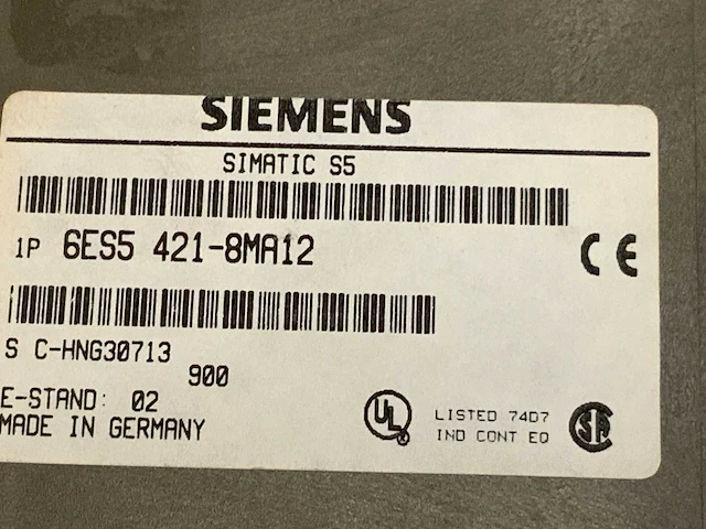 Siemens 6es5 421-8ma12 digital input module (13x) - afbeelding 29 van  41
