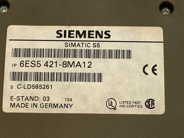 Siemens 6es5 421-8ma12 digital input module (13x) - afbeelding 32 van  41