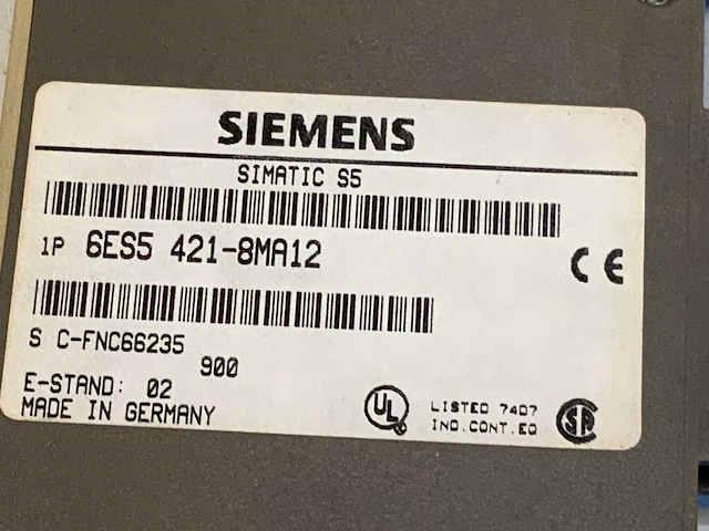 Siemens 6es5 421-8ma12 digital input module (13x) - afbeelding 36 van  41