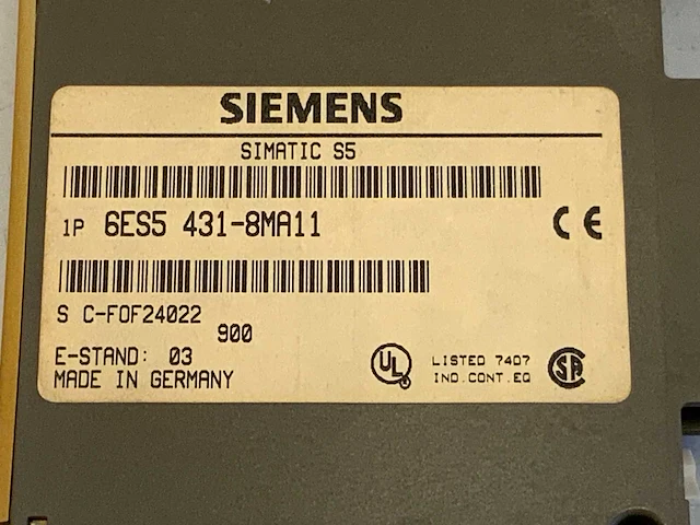 Siemens 6es5 431-8ma11 digital output module (12x) - afbeelding 20 van  27