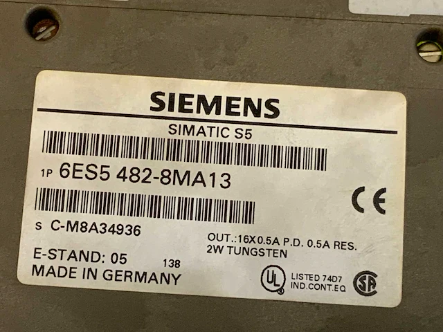 Siemens 6es5 482-8ma13 digital input module (11x) - afbeelding 15 van  35