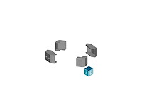 Siemens 8mf10002es sokkel staal lichtgrijs 1 stuk(s) - afbeelding 1 van  2