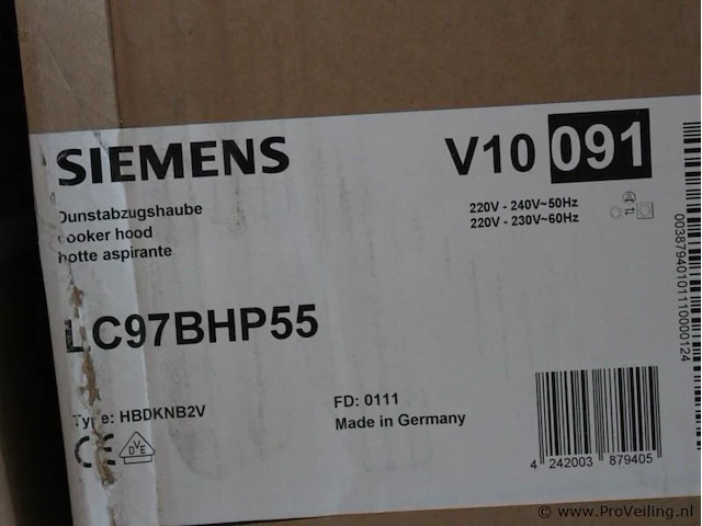Siemens afzuigkap lc97bhp55 - afbeelding 3 van  3