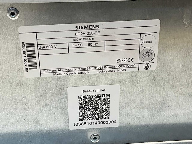 Siemens bvp 261993 voedingskast 5 polig 150mm2 (4x) - afbeelding 4 van  10