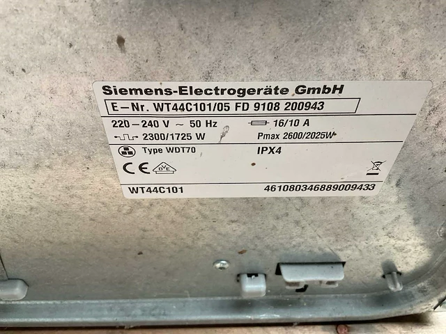 Siemens c44-10 wasdroger (2x) - afbeelding 6 van  8