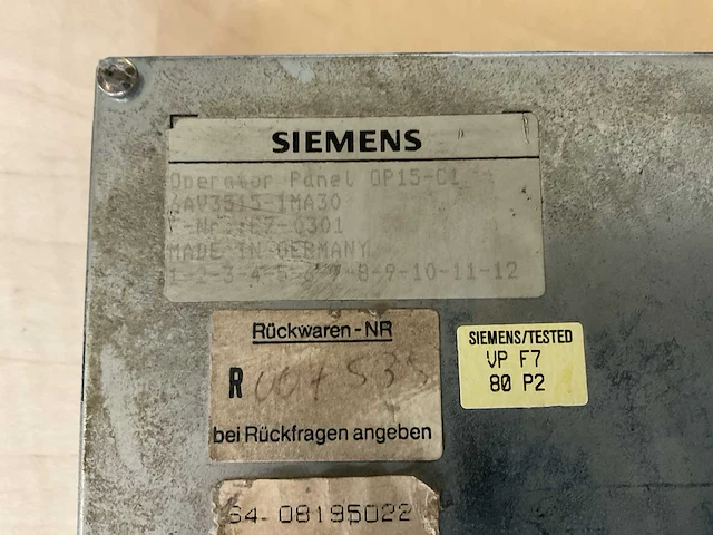 Siemens coros op15 operator panel - afbeelding 2 van  2