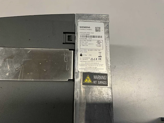 Siemens cu240e-2 pn frequentieregelaar - afbeelding 4 van  6
