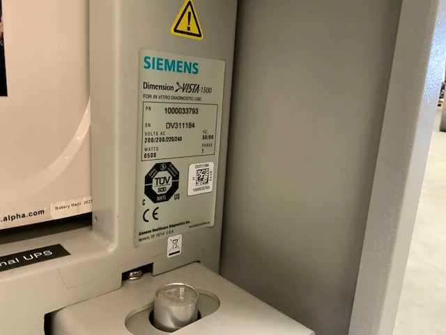 Siemens dimension vista 1500 intelligent laboratoriumsysteem - afbeelding 10 van  11