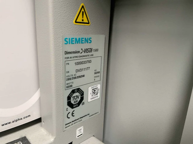 Siemens dimension vista 1500 intelligent laboratoriumsysteem - afbeelding 6 van  14