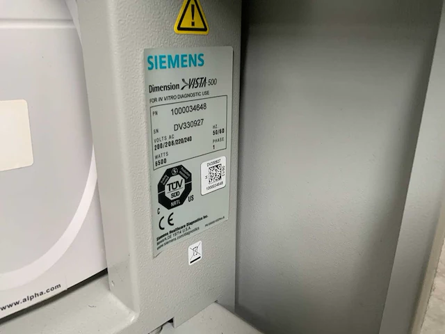 Siemens dimension vista 1500 intelligent laboratoriumsysteem - afbeelding 7 van  15