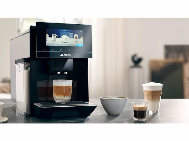 Siemens eq900 tq903r09 volautomatische espressomachine zwart - afbeelding 2 van  4
