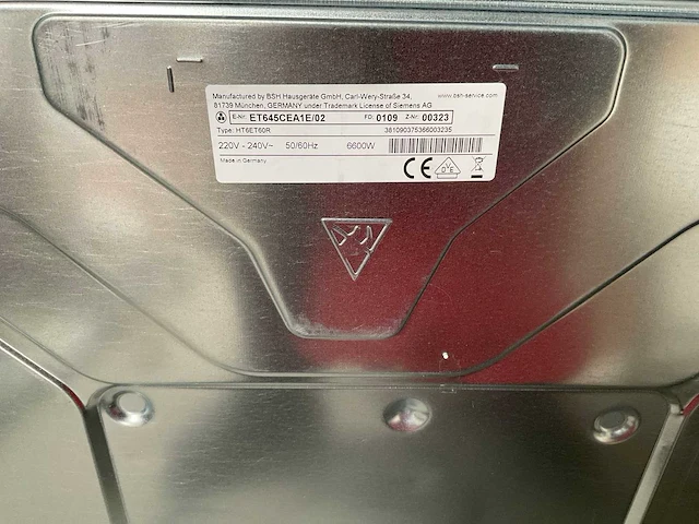 Siemens inductie kookplaat - afbeelding 4 van  4