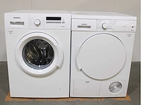 Siemens iq100 isensoric a+++ wasmachine & siemens iq300 isensoric droger - afbeelding 1 van  8