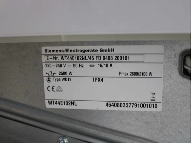 Siemens iq100 isensoric a+++ wasmachine & siemens iq300 isensoric droger - afbeelding 8 van  8