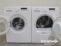 Siemens iq100 isensoric a+++ wasmachine & siemens iq300 isensoric selfcleaning condenser droger - afbeelding 2 van  8