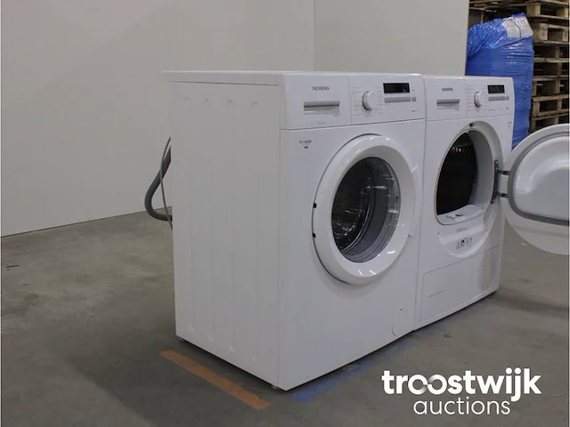Siemens iq100 isensoric a+++ wasmachine & siemens iq300 isensoric selfcleaning condenser droger - afbeelding 4 van  8