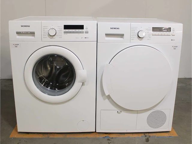 Siemens iq100 isensoric a+++ wasmachine & siemens iq500 droger - afbeelding 1 van  8