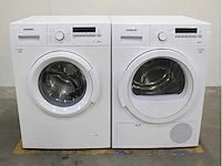 Siemens iq100 isensoric wasmachine & siemens iq500 isensoric wasdroger - afbeelding 1 van  8
