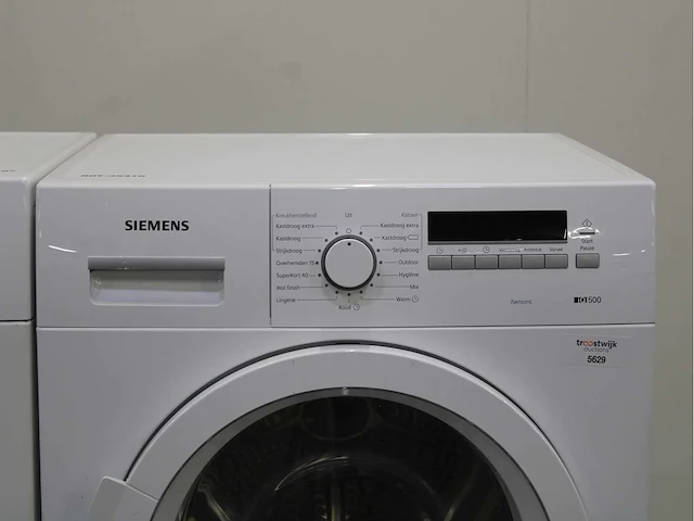 Siemens iq100 isensoric wasmachine & siemens iq500 isensoric wasdroger - afbeelding 6 van  8