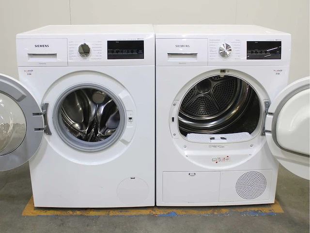 Siemens iq300 isensoric aquastop iqdrive extraklasse wasmachine & siemens iq300 isensoric extraklasse wasdroger - afbeelding 2 van  8