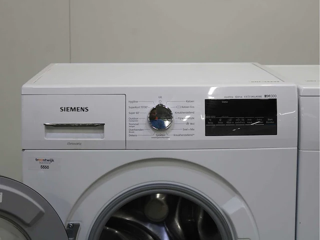 Siemens iq300 isensoric aquastop iqdrive extraklasse wasmachine & siemens iq300 isensoric wasdroger - afbeelding 3 van  7