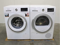 Siemens iq300 isensoric aquastop iqdrive extraklasse wasmachine & siemens iq500 isensoric extraklasse wasdroger - afbeelding 1 van  8
