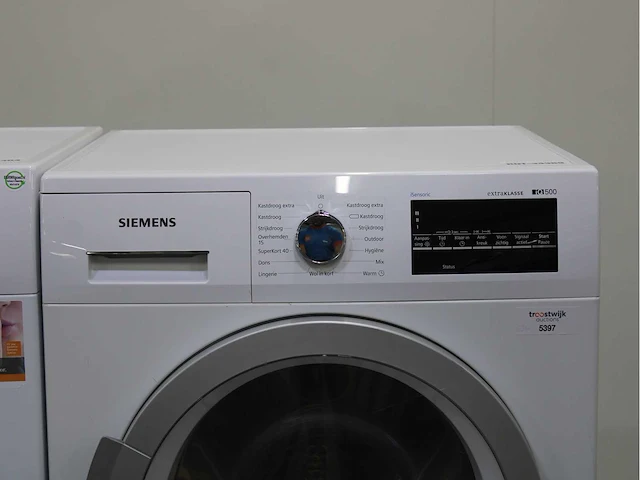 Siemens iq300 isensoric aquastop iqdrive extraklasse wasmachine & siemens iq500 isensoric extraklasse wasdroger - afbeelding 6 van  8