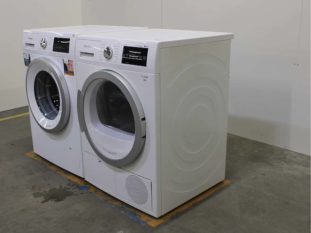 Siemens iq300 isensoric aquastop iqdrive extraklasse wasmachine & siemens iq500 isensoric extraklasse wasdroger - afbeelding 7 van  8