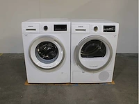 Siemens iq300 isensoric aquastop iqdrive extraklasse wasmachine & siemens iq500 isensoric extraklasse wasdroger - afbeelding 1 van  8