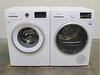 Siemens iq300 isensoric aquastop iqdrive extraklasse wasmachine & siemens iq500 isensoric selfcleaning condenser wasdroger - afbeelding 1 van  8
