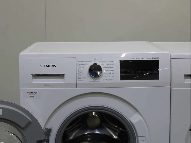 Siemens iq300 isensoric aquastop iqdrive extraklasse wasmachine & siemens iq500 isensoric selfcleaning condenser wasdroger - afbeelding 3 van  8