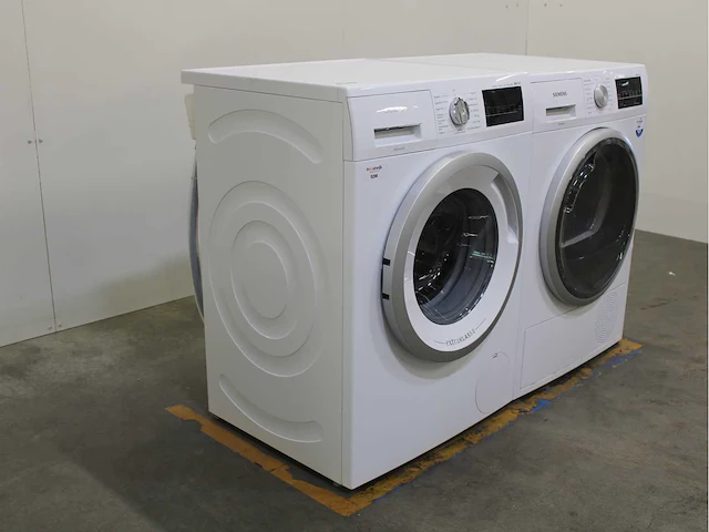 Siemens iq300 isensoric aquastop iqdrive extraklasse wasmachine & siemens iq500 isensoric selfcleaning condenser wasdroger - afbeelding 4 van  8